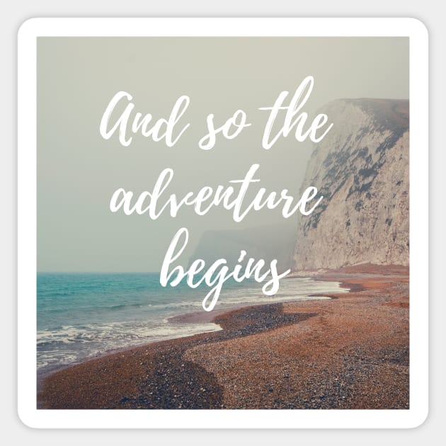 And so the adventure begins Sticker by MyCraftyNell